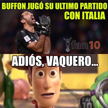 Los memes lamentan que Buffon e Italia se queden sin Mundial