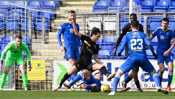 PERTH, SCOTLAND - APRIL 02: Livingston's Sebastian Soto during a cinch Premiership match between St. Johnstone and Livingston at McDiarmid Park, on April 02, 2022, in Perth, Scotland.  (Photo by Rob Casey/SNS Group via Getty Images)