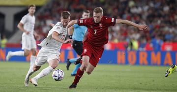 Dani Olmo y David Zima.