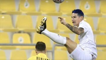 James Rodr&iacute;guez, volante de Al Rayyan, regres&oacute; en la derrota 1-0 ante Qatar SC. El colombiano estuvo activo el segundo tiempo y tuvo una opci&oacute;n de gol