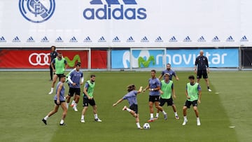 Entrenamiento del Real Madrid.