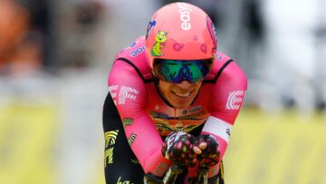 Cycling - Tour de France - Stage 1 - Copenhagen to Copenhagen - Copenhagen, Denmark - July 1, 2022 EF Education - Easypost's Rigoberto Uran crosses the line after stage 1 REUTERS/Gonzalo Fuentes