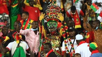 Burkina Faso's fans react before the Africa Cup of Nations (CAN)