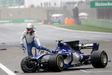 El accidente de Antonio Giovinazzi en imágenes