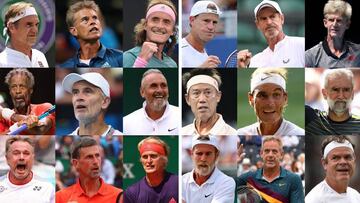 Así serían las grandes figuras del circuito ATP con varios años de más.