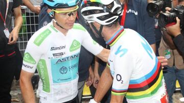 Superman López y Valverde firmaron la paz en la salida