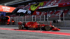 El Ferrari SF1000 de Vettel, en Barcelona. F1 2020. 