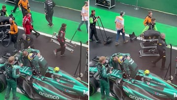 Encoge el corazón: lo que pasó con Alonso según se bajó del coche fue muy duro