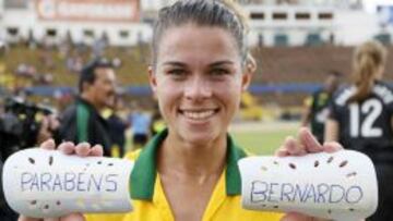 Tamires Cassia, volante de 27 años y una de las figuras de Brasil