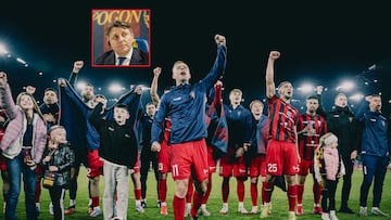 Una imagen del Pogon celebrando el pase a la final. Arriba, su CEO Tan Kesler.