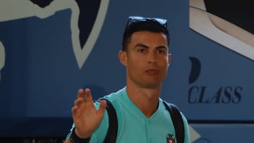 Cristiano Ronaldo, en una concentración con la selección portuguesa.