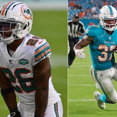 El corredor Myles Gaskin llega a Los Ángeles Rams