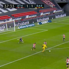 Si el gol fue tan especial, la celebración todavía más: Pedri va a hacer que Messi se quede