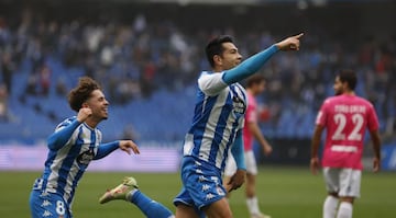 Partido Deportivo de La Coru&ntilde;a - Talavera de la Reina. gol miku