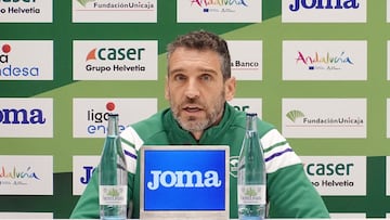 Ibon Navarro, este viernes, durante su comparecencia de prensa.