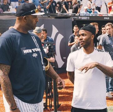 El día en que conoció a CC Sabathia de los New York Yankees. 