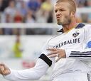 Beckham celebró su 33 cumpleaños con dos goles