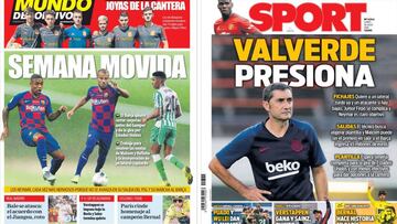 La prensa de Barcelona anuncia semana movida