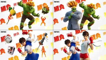 Todos los objetos de Blanka y Sakura (Street Fighter) en Fortnite