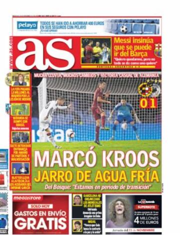 Las portadas de AS de noviembre