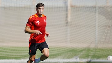 Lucas Boyé, durante un entrenamiento.