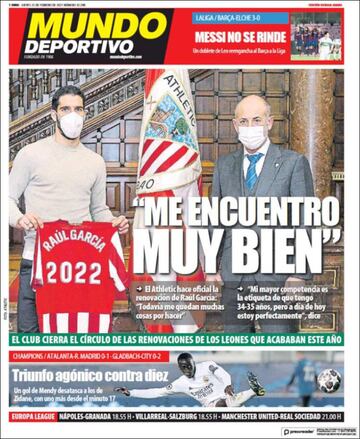 "Gol de oro"... las portadas deportivas de hoy