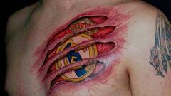 36 tatuajes de escudos de fútbol que te sorprenderán