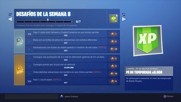 Fortnite Battle Royale: Desafíos de la Semana 8 de la Temporada 6