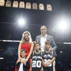 "Te quiero, Manu": los Spurs retiran el mítico 20 de Ginóbili