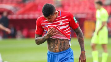 Robert Kenedy Nunes do Nascimento of Granada CF during La Liga football match played between Granada CF and Atletico de Madrid at Nuevo los Carmenes stadium on February 13, 2021 in Granada, Spain.
AFP7
13/02/2021 ONLY FOR USE IN SPAIN