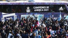 Festejo de Argentina campeón de la Copa América: así fue el recibimiento en Ezeiza y la celebración en el Obelisco