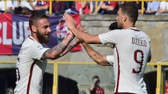 La Roma le gana al Bolgna y sigue a 6 puntos de la Juve