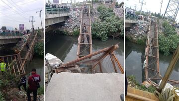 VIDEO: Puente peatonal se desploma en Chimalhuacán y Neza: hay 13 heridos | últimas noticias