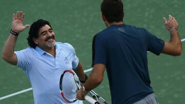 Maradona, con Del Potro.