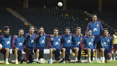 Dani Ceballos, Dani Carvajal, Fabián Ruiz, Sergoi Ramos, Sergio Reguilón, Luis Alberto, Diego Llorente, Pablo Sarabia, Sergio Busquets and Mikel Oyarzabal.