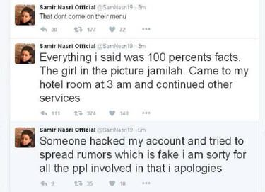 Samir Nasri's Twitter account hacked
