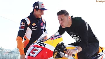 La reacción de Joaquín al ver la moto de Márquez: se le escapó algún "¡Hulio!"