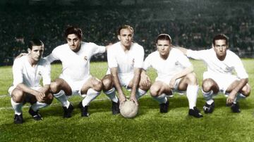 The younger generations have had the chance to get to know stars of yesteryear such as Ferenc Puskas, second right.