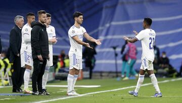 Asensio, entrando al Real Madrid-City.