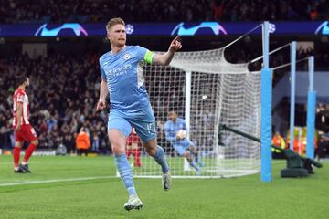 1-0. Kevin De Bruyne celebra el primer gol.