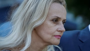 Ukrainian professor and politician Iryna Farion attends a rally in Lviv, Ukraine May 8, 2013. REUTERS/Roman Baluk