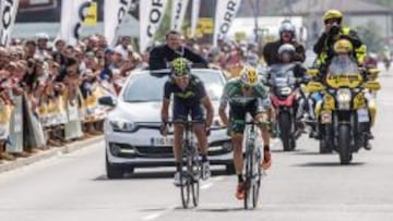 El vizcaíno Peio Bilbao se impone al sprint al guipuzcoano Gorka Izagirre.