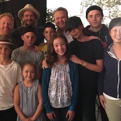 La familia Beckham visita el set de rodaje de "Modern Family"