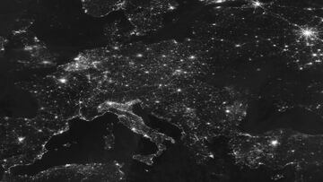 Fotograf&iacute;a del continente europeo en el mes de marzo tomada a trav&eacute;s de NASA Worldview.