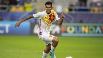 Ceballos in action for Spain.