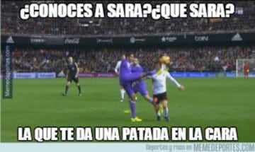 Varane, Zaza y las faltas, protagonistas de los memes del Valencia-Real Madrid