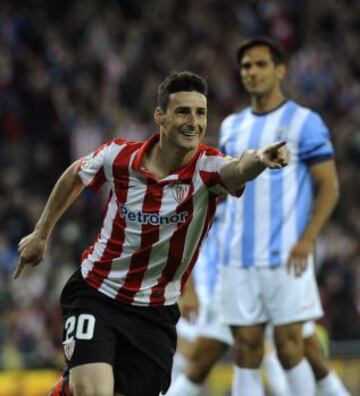 1-0. Aduriz celebra el primer gol.