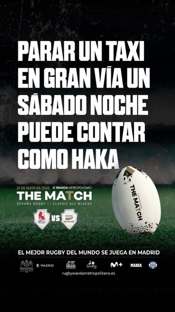 Uno de los carteles de la nueva campaña promocional de KiwiHouse para el partido.