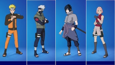 Fortnite x Naruto Shippuden: Naruto, Sakura, Sasuke y Kakashi llegan al juego