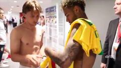 Modric, a Neymar tras el Brasil-Croacia: "Te esperamos, ¿eh?"